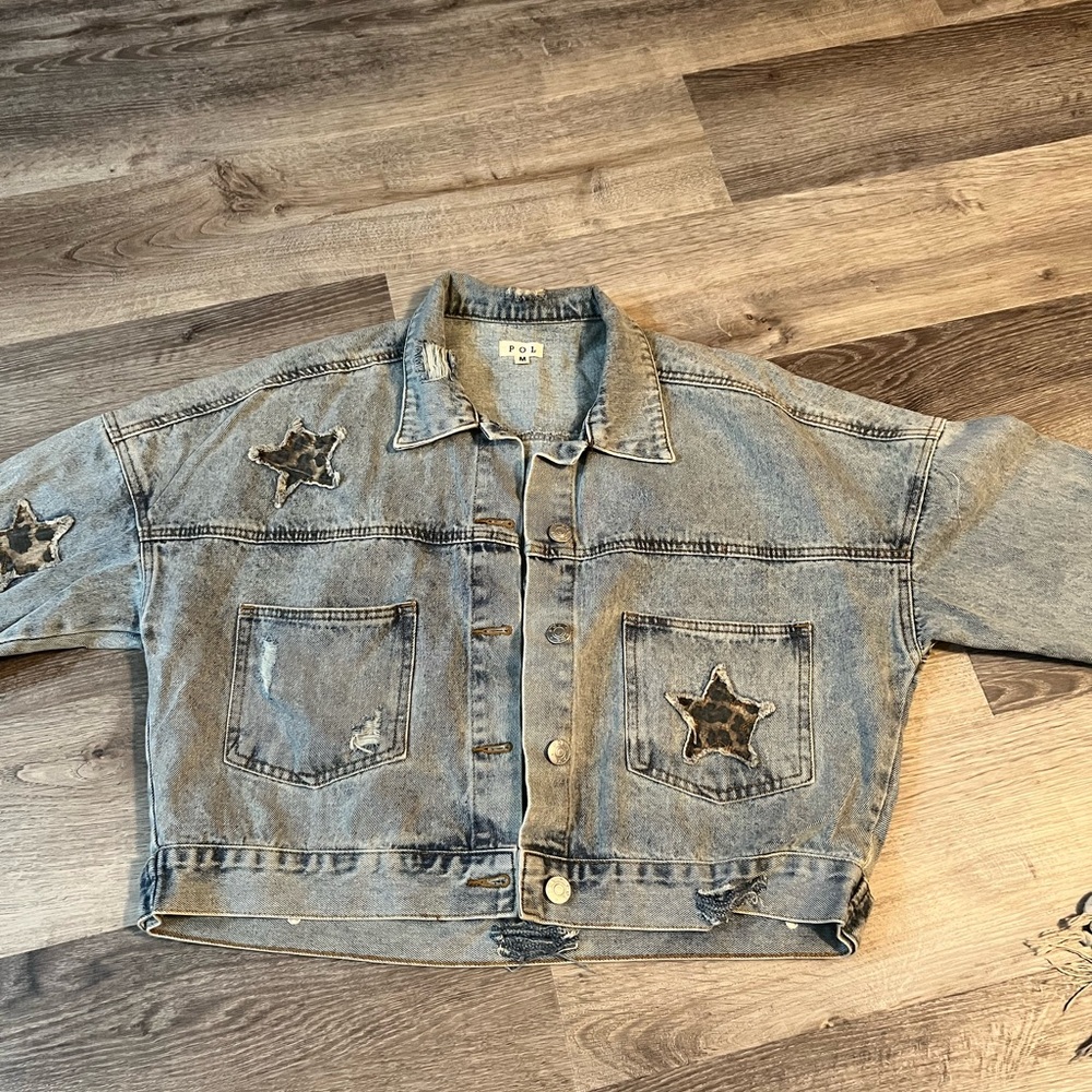 Star Patch Denim Jacket - image 1